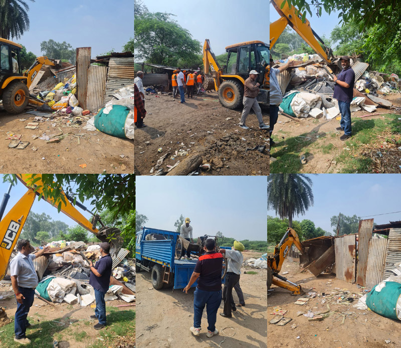 Chandigarh Administration Executes Successful Anti-Encroachment Drive in Village Raipur Kalan